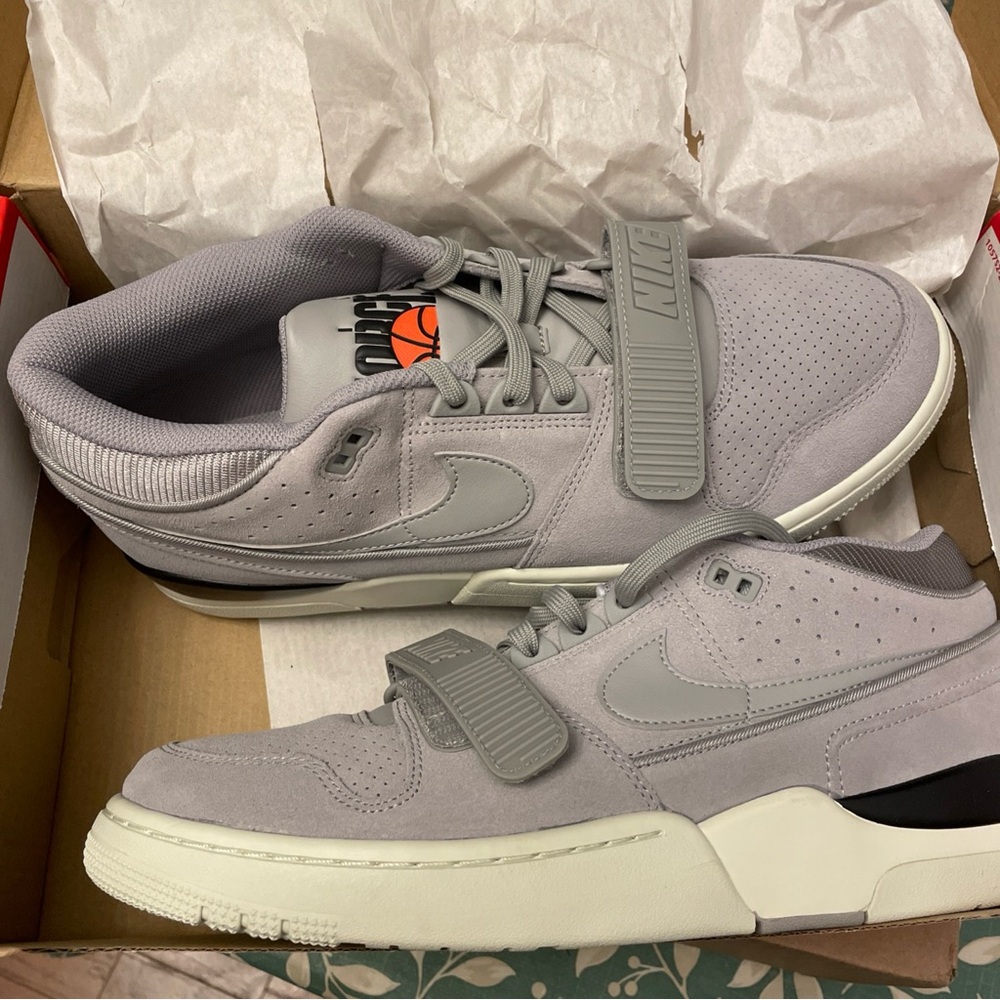 Nike Air Alpha Force 88 Low Basketball Shoes Gray FJ4184 001 Men Size 12